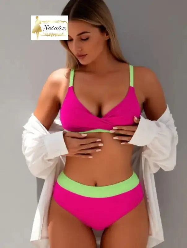 Women's Color Block Bikini Nataliz