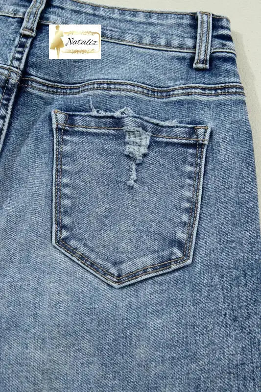 Ashleigh Blue Cuffed Straight Loose Jeans Dear-Lover Dropshipping