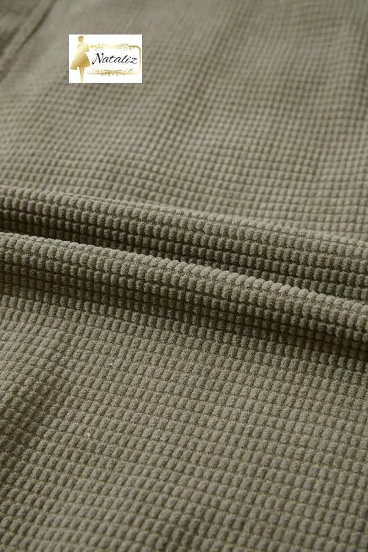 Beige 2 in 1 Thermal Knit Textured Hooded Jacket Dear-Lover Dropshipping