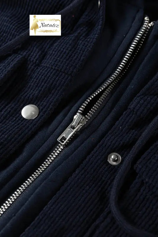 Beige 2 in 1 Thermal Knit Textured Hooded Jacket Dear-Lover Dropshipping