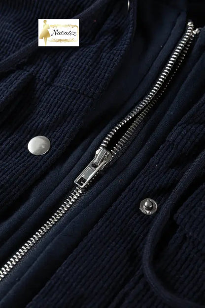 Beige 2 in 1 Thermal Knit Textured Hooded Jacket Dear-Lover Dropshipping