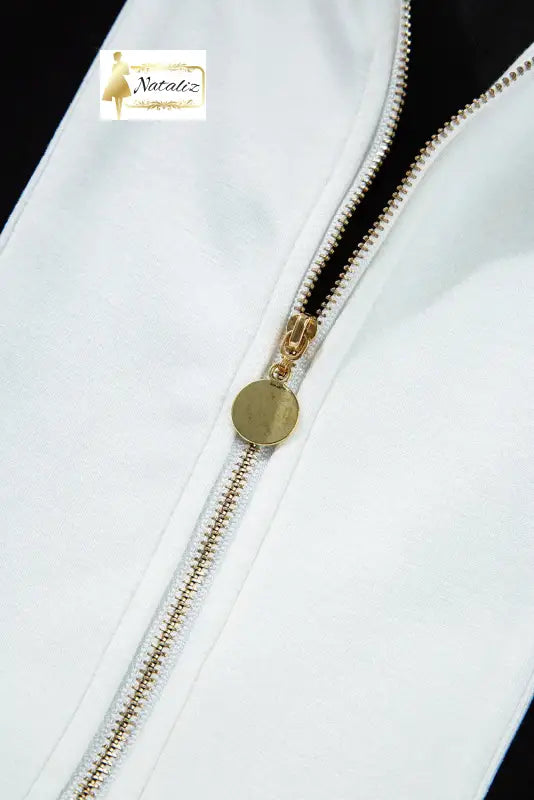 Black Contrast Collar Patchwork Zip Front Romper Dear-Lover Dropshipping