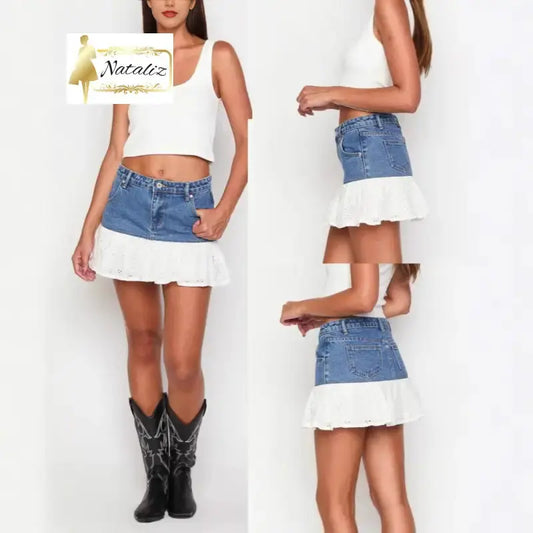 Casual Versatile High-waisted Denim Skirt For Women Skirts