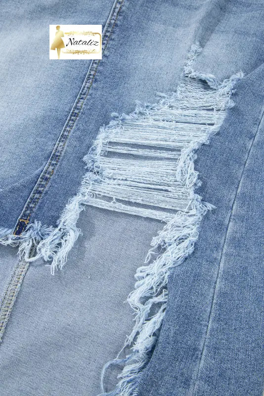 Dark Grey Irregular Distressed Bottom Denim Midi Skirt Dear-Lover Dropshipping