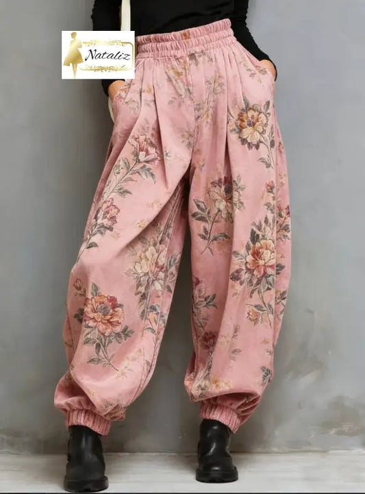 Ethnic Style Loose Lantern Pants Pants
