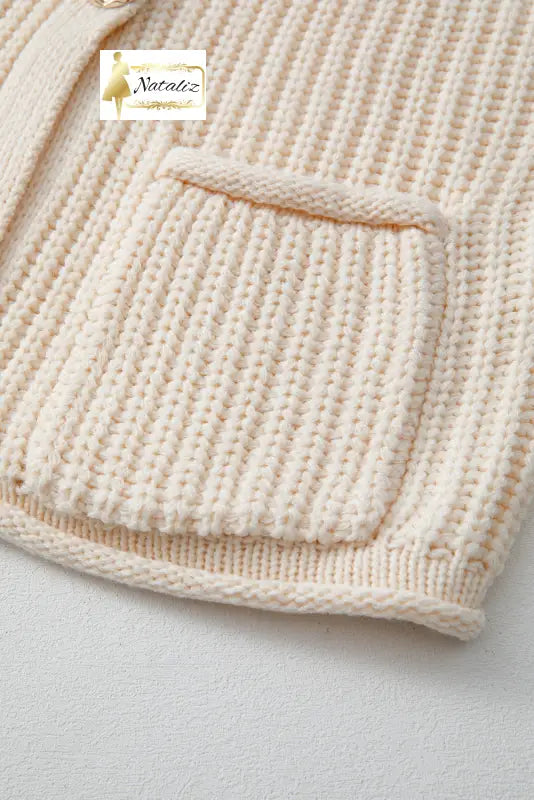 Fiery Red Solid Textured Knit Side Pockets Buttoned Sweater Vest Dear-Lover Dropshipping