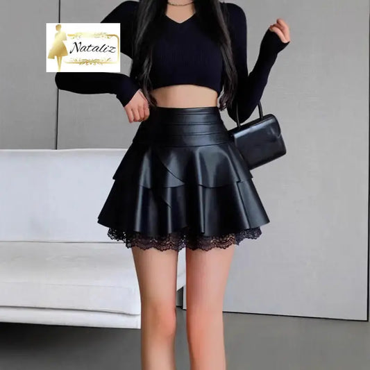 High-waisted Figure-flattering Fashionable Plus-size Skirt Skirts