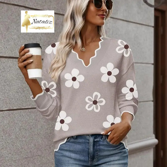 Lightweight Rib-knit Pullover Casual Top Sweater