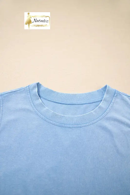 Myosotis 2 Pieces Mineral Wash Cotton Tank Top Lined Split Skirt Set Dear-Lover Dropshipping