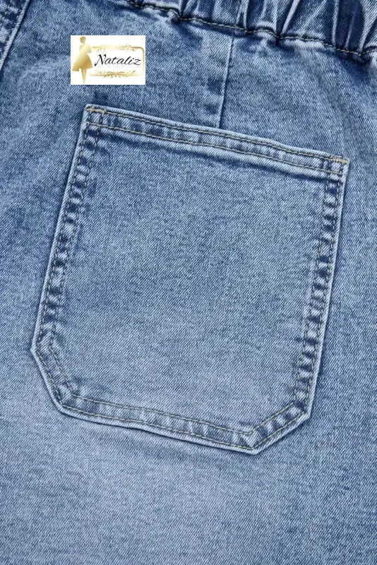 Myosotis Large Patch Pocket Drawstring Paperbag Waist Barrel Jeans Dear-Lover Dropshipping