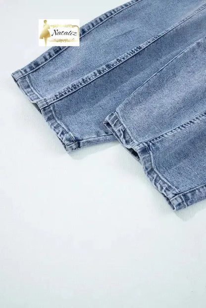 Myosotis Large Patch Pocket Drawstring Paperbag Waist Barrel Jeans Dear-Lover Dropshipping