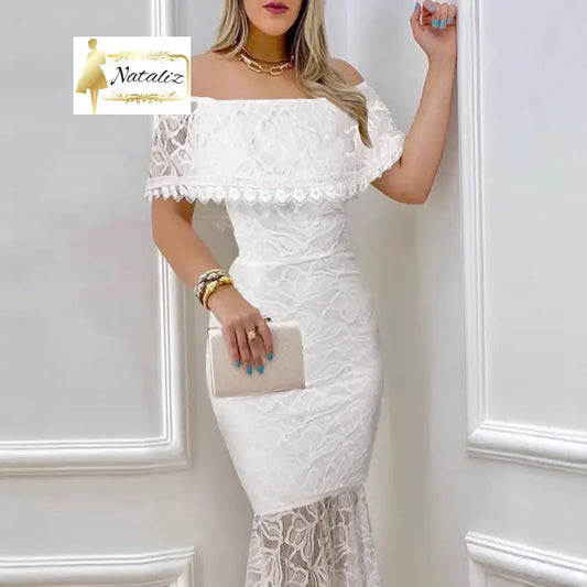 Off-the-shoulder Lace Bodycon Sexy Evening Gown Formal Dresses