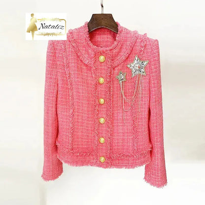 Tweed Pink Jacket Guangzhou Migu Garment Company Limited