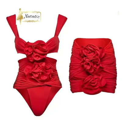 Two Pieces Set Bodysuit and Skirt Nataliz Boutique Shop