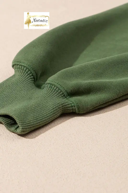 Vineyard Green Half Zip up Pullover Active Top and Joggers Set Dear-Lover Dropshipping