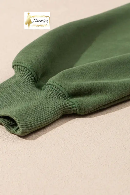 Vineyard Green Half Zip up Pullover Active Top and Joggers Set Dear-Lover Dropshipping