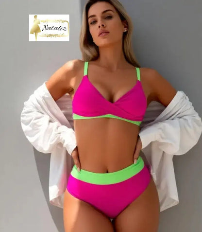 Women's Color Block Bikini Nataliz