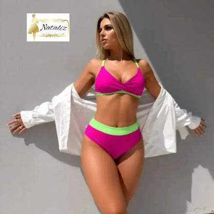 Women's Color Block Bikini Nataliz