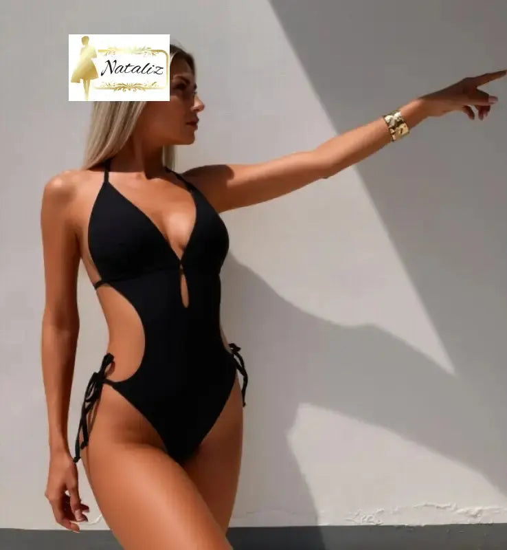 Women's One-piece Black Swimsuit Nataliz