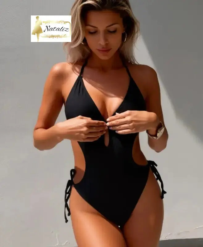Women's One-piece Black Swimsuit Nataliz