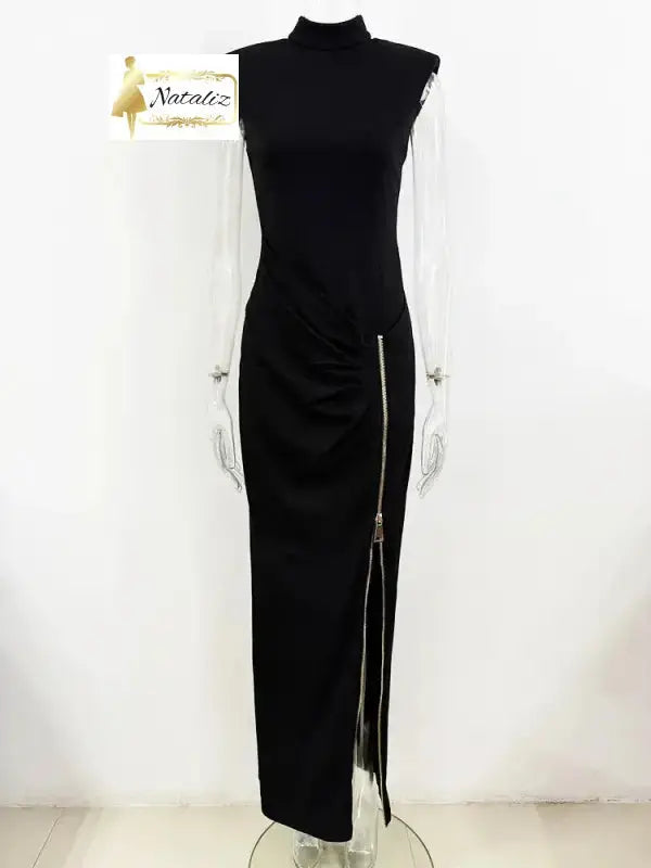 Zipper Split Ball Gown Evening Dresses Floor-Length Nataliz Boutique Shop